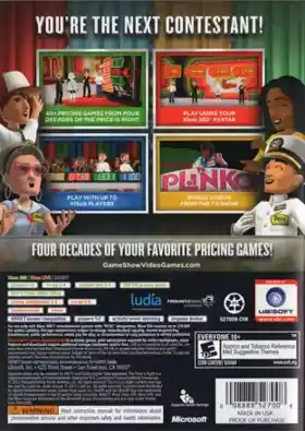 Price Is Right Decades (USA) box cover back